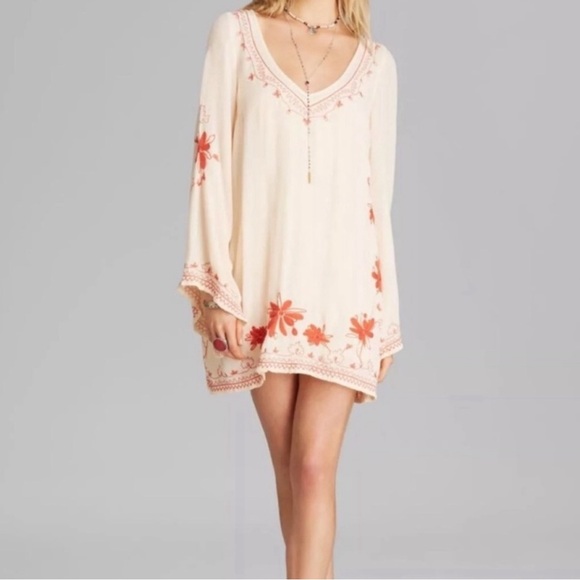 🩵RARE🩵Free people Skyfall long sleeve dress - Picture 5 of 11